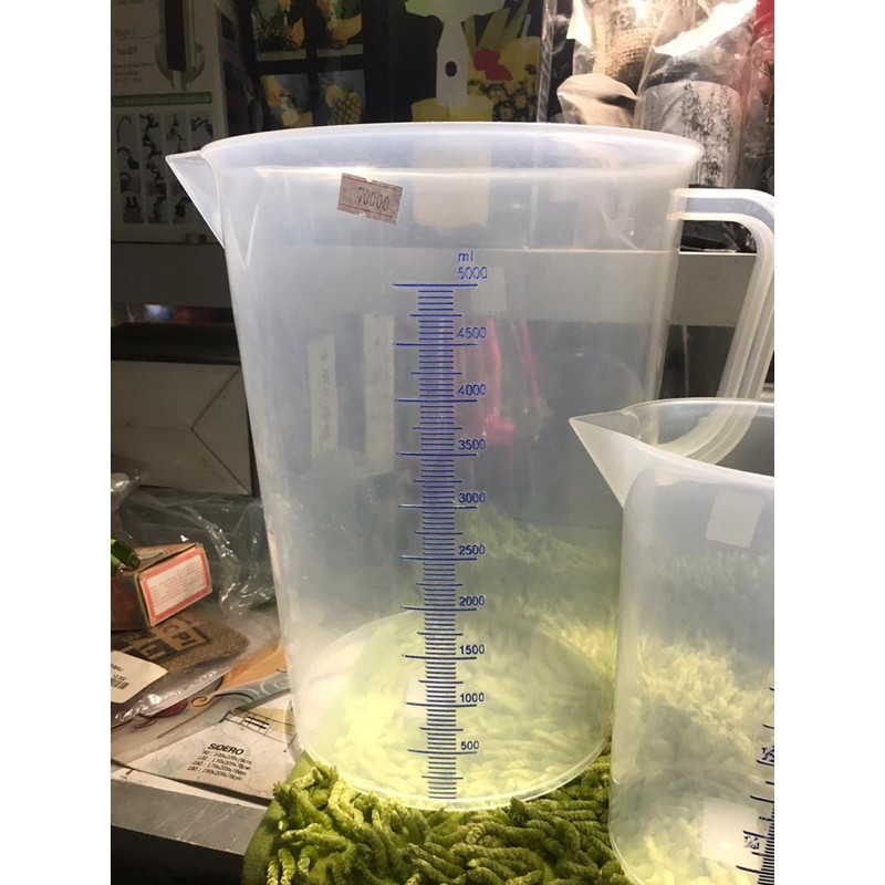 Gelas takar plastik tebal Greenleaf - Alat takaran Jumbo 5liter