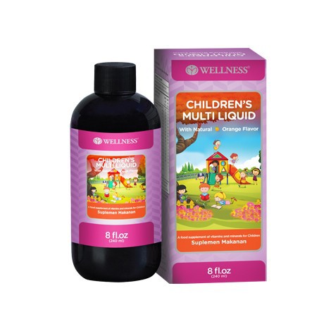 Wellness Childrens Multi Liquid 8 Oz BPOM