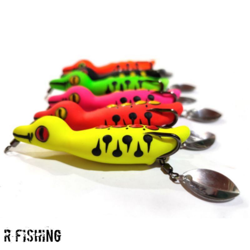 SOFT FROG PANJANG 7,5CM BODY KECIL KL LURE || UMPAN CASTING IKAN GABUS DAN TOMAN