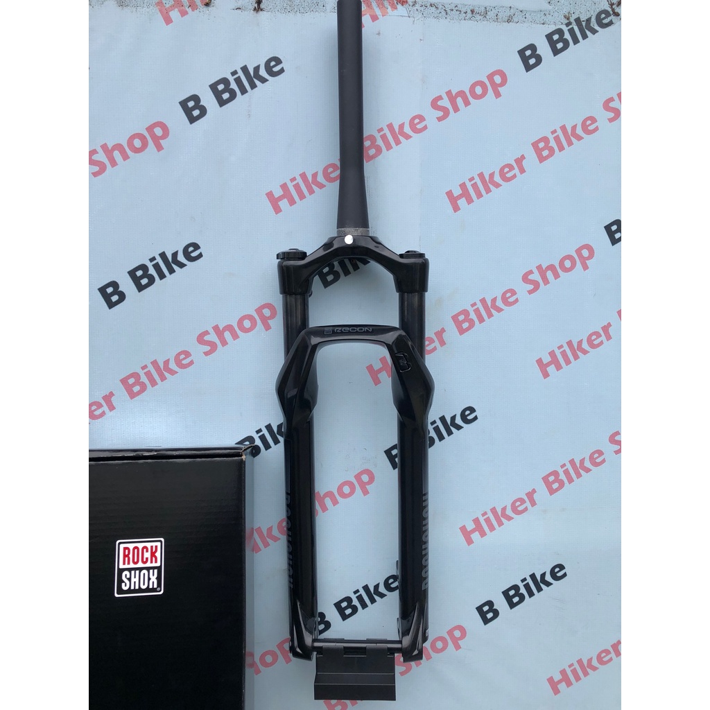 Fork Sepeda MTB Rockshox Recon Silver TK Rebound Lockout Tapered Travel 100mm Ban 27.5 Boost Panjang