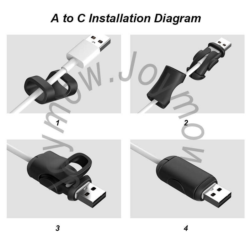 Pelindung Kabel Cas Upgrade 3in1/Cable Saver/Pelindung Kabel Dengan Cord Winder Kompatibel Untuk Kabel Port Type-C/Android