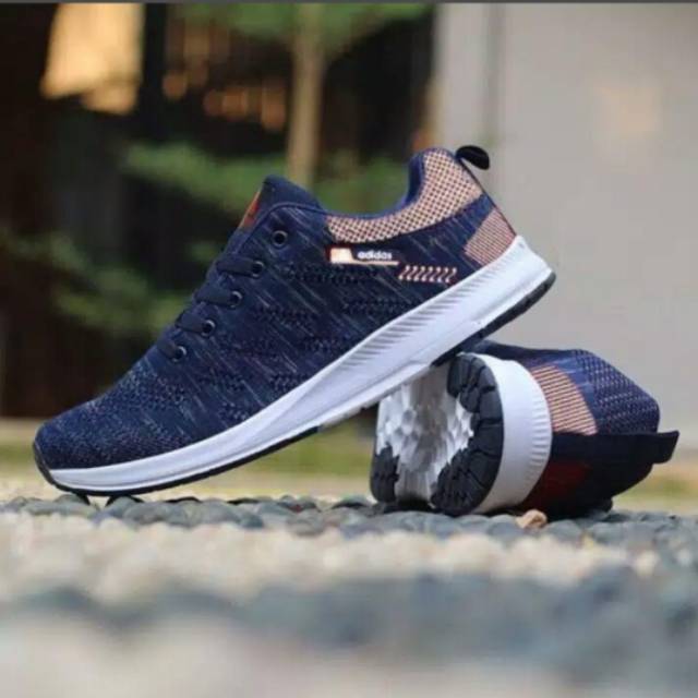 sepatu pria sneakers Running NEO Navy sporty