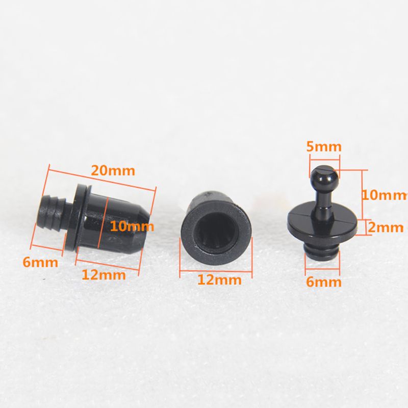 btsg 10Pair DIY Audio Speaker Buckles Plastic Speaker Grill Peg Ball Socket Fastener Screw Part Kit for Speaker Accessories