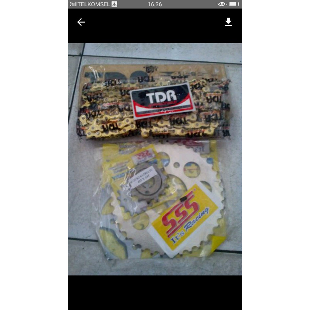 Gear sss 415 satria fu rantai TDR 415 Terbaik