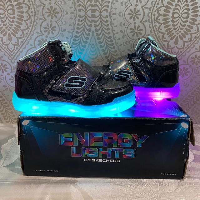 Sepatu skechers energy lights light  lampu LED nyala 9 mode, for girl cewe cewek kids