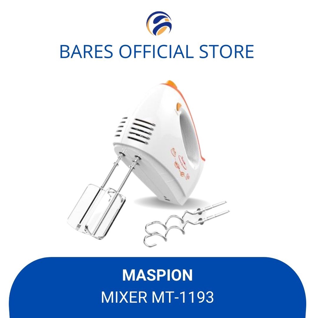 Hand Mixer Mixer Tangan Maspion MT-1193 / MT1193