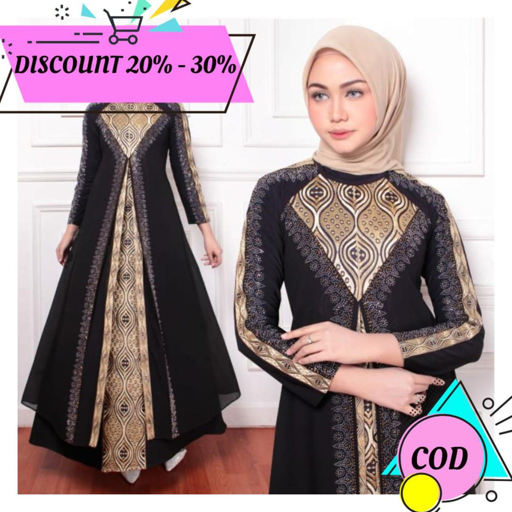 (BAYAR DITEMPAT) ABAYA TURKEY 1221 AA1230