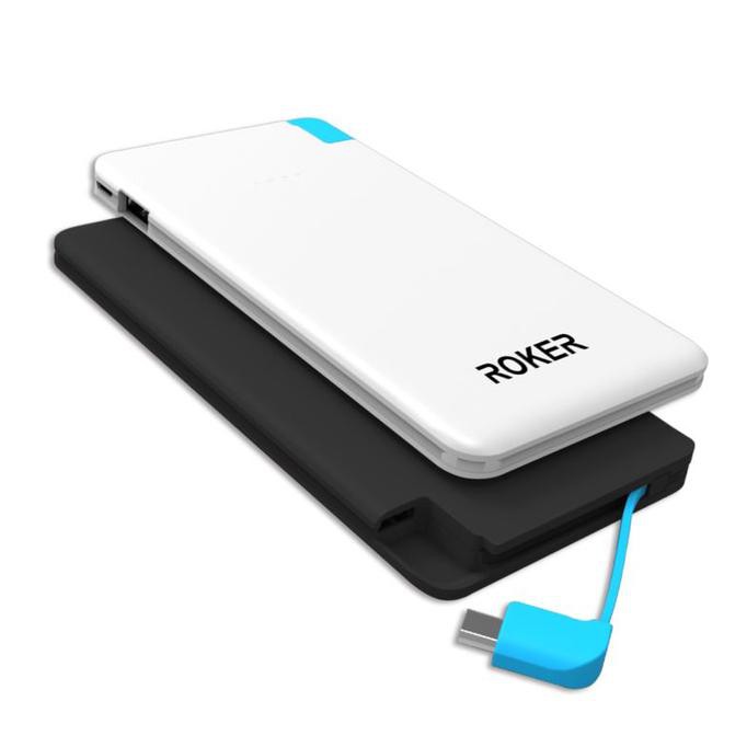 NEW POWERBANK ROKER R50 5000 MAH SLIM ORIGINAL POLYMER ULTRA POWER BANK MILENIA