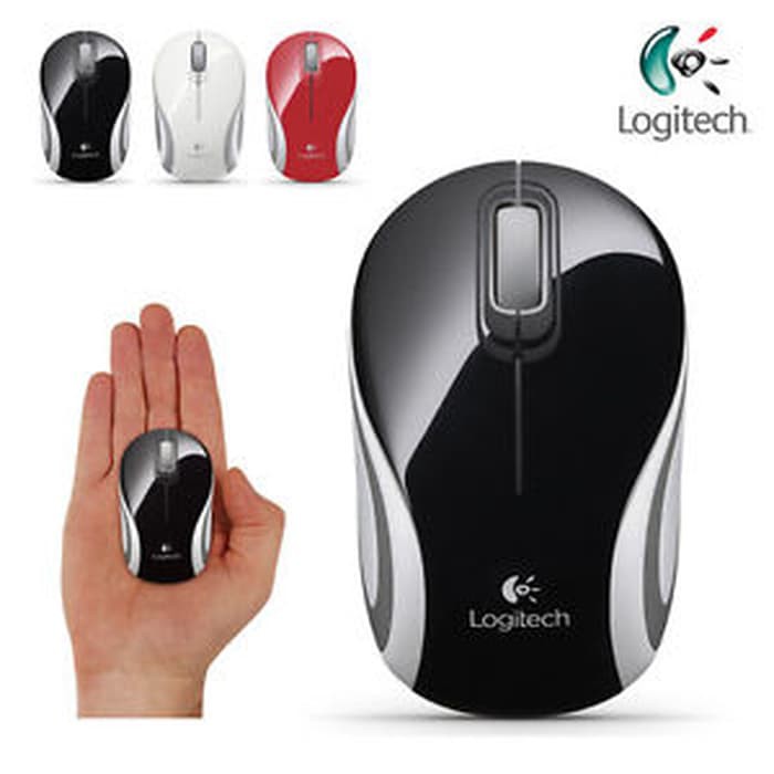 Mouse wireless logitech M187 original motif warna