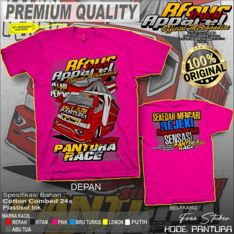Kaos Distro Original Truk Kaos Sopir Kaos Mbois Driver Muda Truck Pantura Race