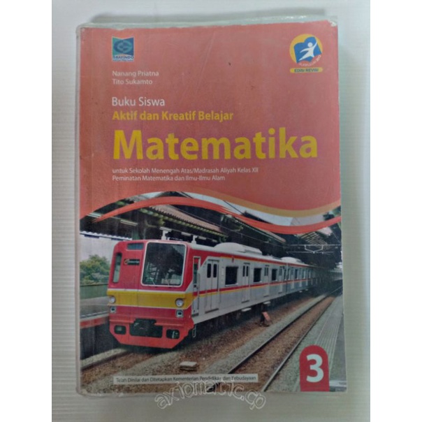 Buku Matematika SMA Kelas 12 Penerbit Grafindo