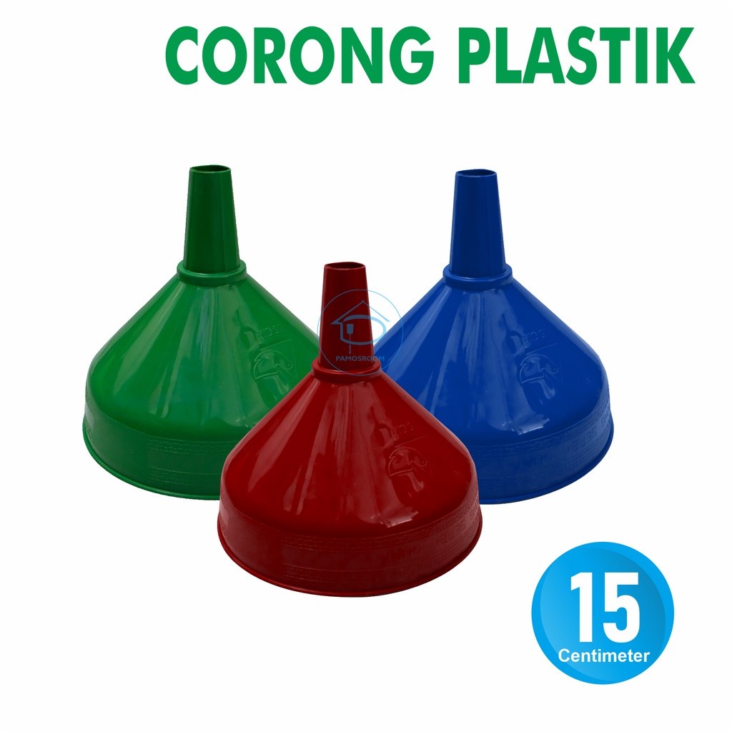 Corong Minyak 15 cm Plastik Tebal Corong Oli Minyak Air Bensin Funnel Sedang Anti Pecah Corong Plastik Multifungsi 15cm