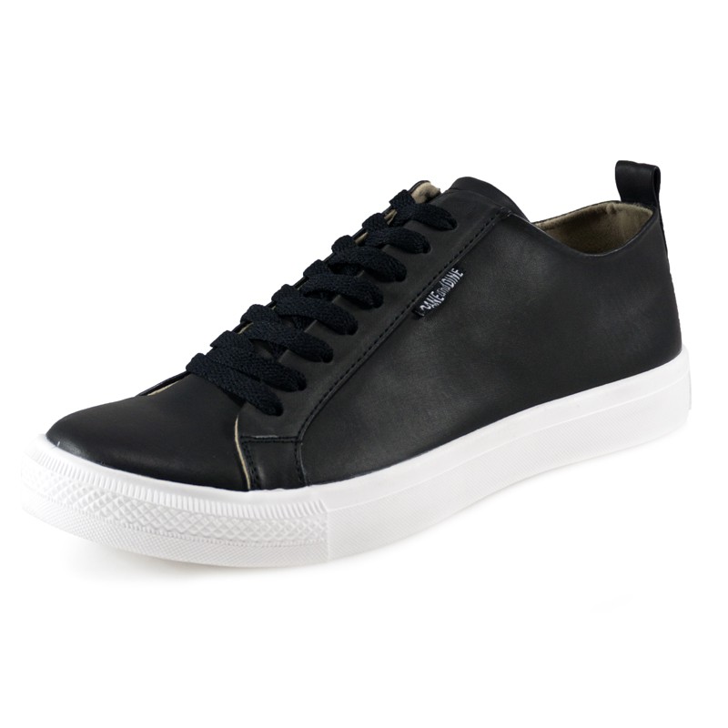 Sepatu Sneakers Pria Putih Hitam Dane And Dine - BLEKA