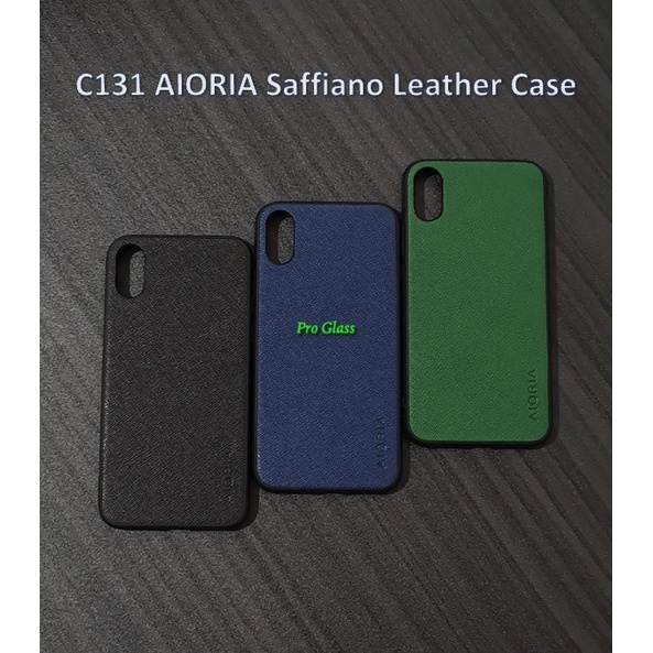 C131 Iphone X / XS / XR / XS MAX / 11 / 11 PRO / 11 PRO MAX / 12 / 12 MINI / 12 PRO / 12 PRO MAX / 13 Mini / 13 PRO MAX AIORIA Saffiano Silicone Leather Case