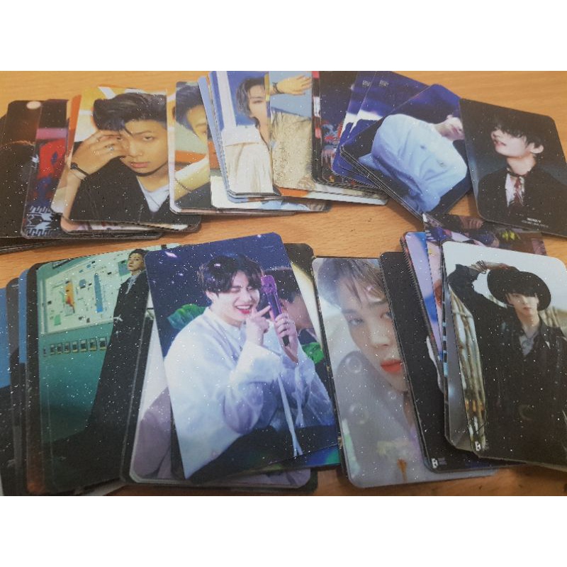 PHOTOCARD PC POLAROID GLITTER KPOP BTS ATEEZ BISA CUSTOM 2 SISI