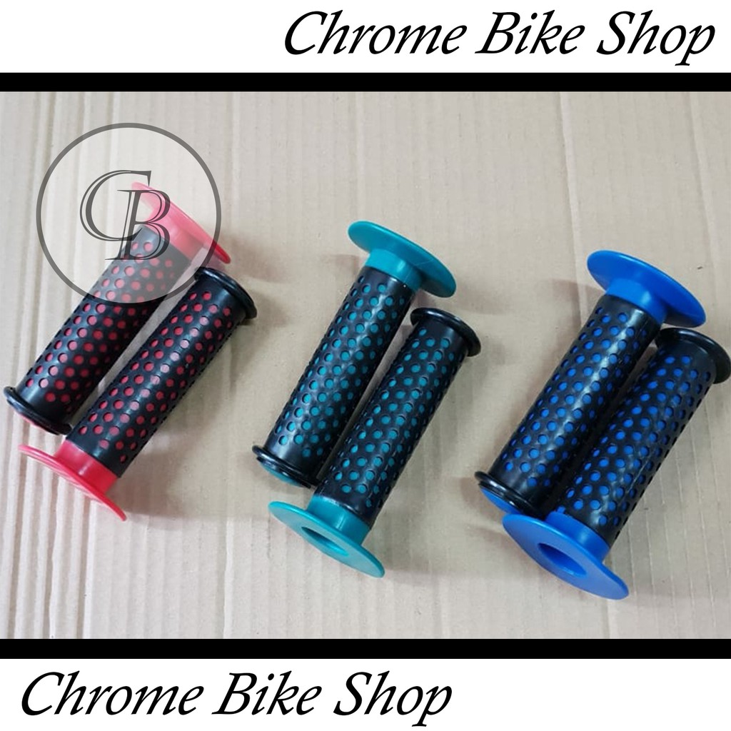 Handgrip Grip Handflat Handfat Hanflat Hanfat Sepeda Anak BMX Kuping Warna Warni Merah Hijau Biru Mu