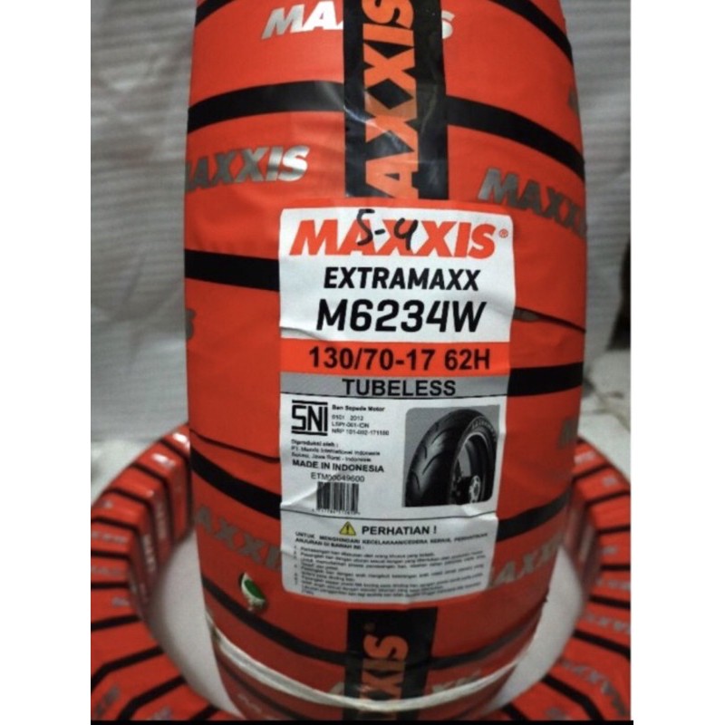 BAN LUAR MAXXIS EXTRAMAX 130/70-17 RING 17 TUBELESS
