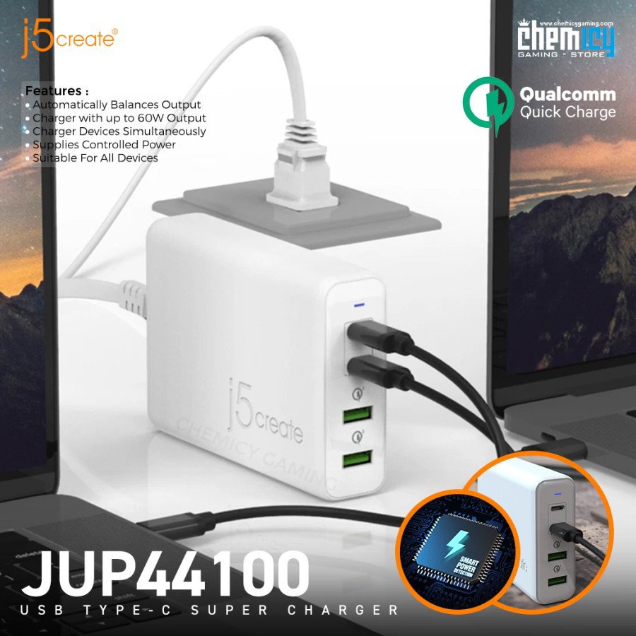 j5Create JUP44100 Super Charger USB Type-C