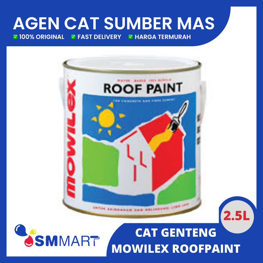 CAT GENTENG MOWILEX ROOF PAINT 2.5L