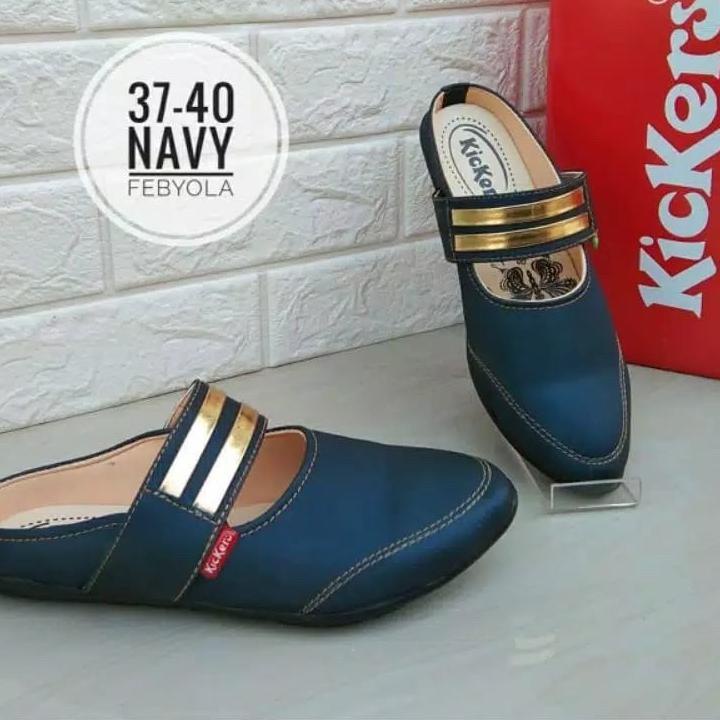 Harga Murah.. Selop Wanita Pesta Branded Flat Kickers Sandal Perempuan Dewasa Slop Murah Kekinian Im