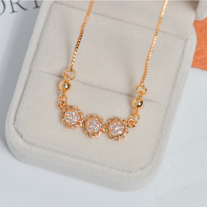 ✨❤️✅COD Kalung Wanita Titanium Anti Karat Rose Gold Aksesoris Fashion Kalung Choker Korea Murah D019