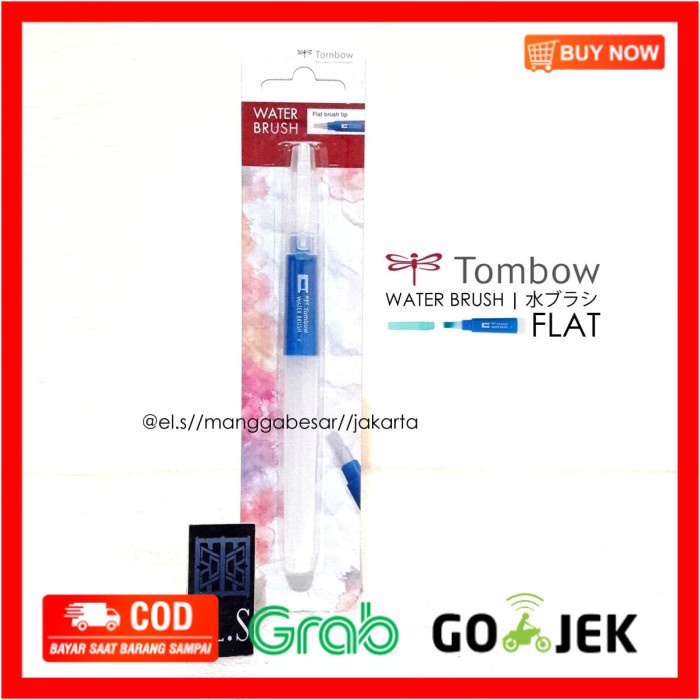 

(BISA COD) Tombow Water Brush Flat ( Kuas Cat Air )