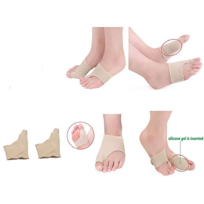 Alat Terapi Sleeve Korektor Tulang Jempol Bunion Corrector Anti Jari Kaki Bengkok Hallux Valgus Sepasang