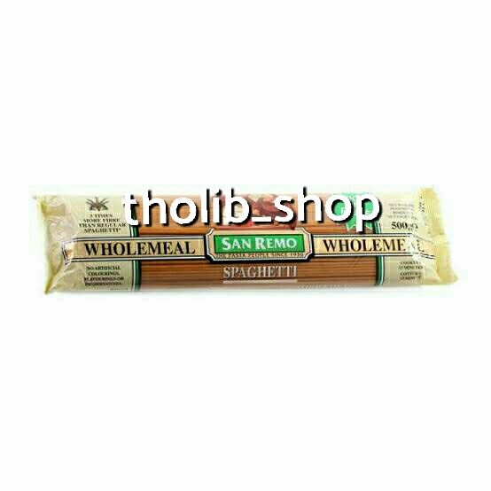 

San remo pasta wholemeal spaghetti 500gr