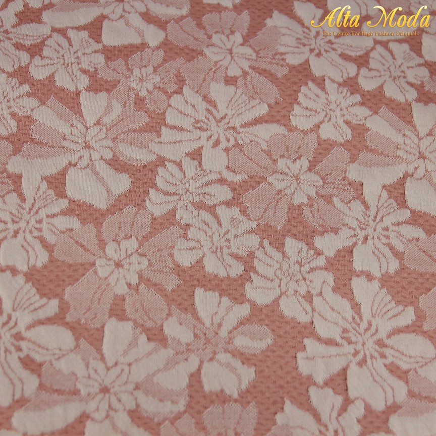 

Alta Moda Stretch Jacquard With Floral Full Pattern In Pale Pink (1M)