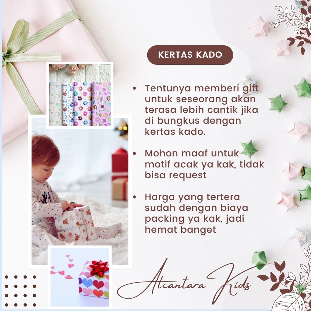 KERTAS KADO untuk Tambahan Packing Hampers / Kado