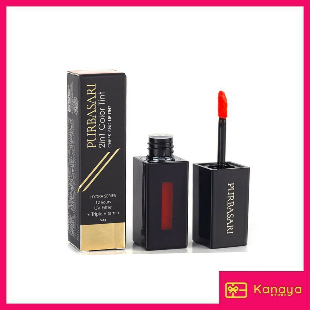 (BISA COD) Purbasari 2 In 1 Color Tint Cheek And Lip Tint