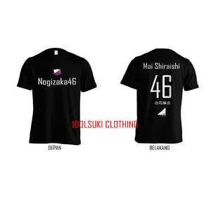 Kaos Nogizaka46 jersey style (bisa pesan nama member)
