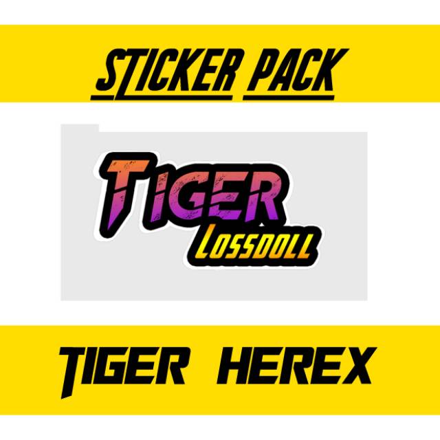 Sticter stiker tiger herex bahan vnyl merk camel sudah laminasi glossy sticker herex herex