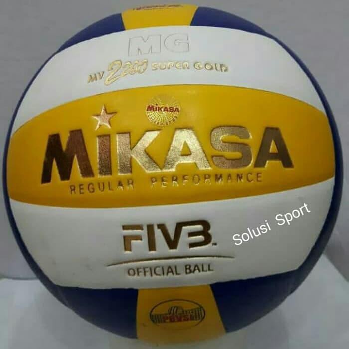 Bola Voli Mikasa Mv 2200 Mv2200 Super Gold Original