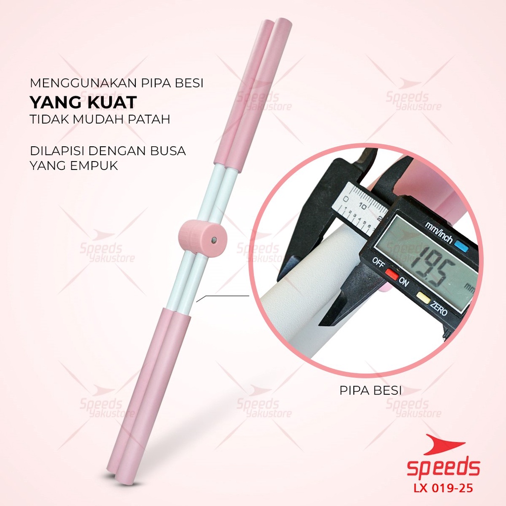 SPEEDS Tongkat Yoga Alat Olahraga Punggung Yoga Stick Lipat Alat Penegak Punggung 019-25