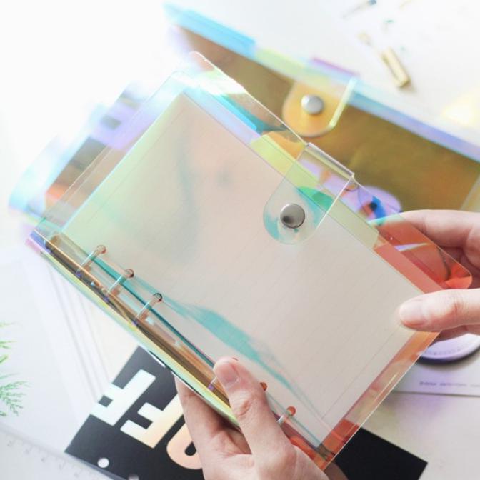 

Office & Stationery | Document Organizer | A6 6 Ring Soft Cover Binder Plastic Hologram | Best Seller