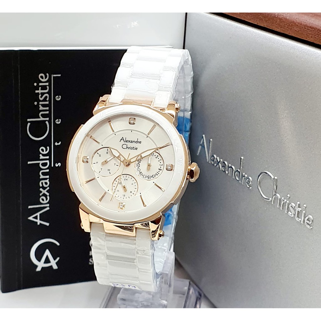 JAM TANGAN WANITA KERAMIK ALEXANDRE CHRISTIE 2517