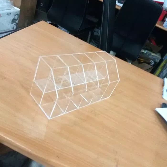 

akrilik 2 Tempat pulpen,spidol,pensil dll 2 susun promo