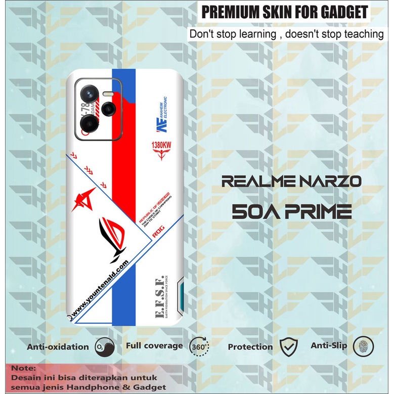 GARSKIN HANDPHONE 2PCS REALME NARZO 50A PRIME ROG