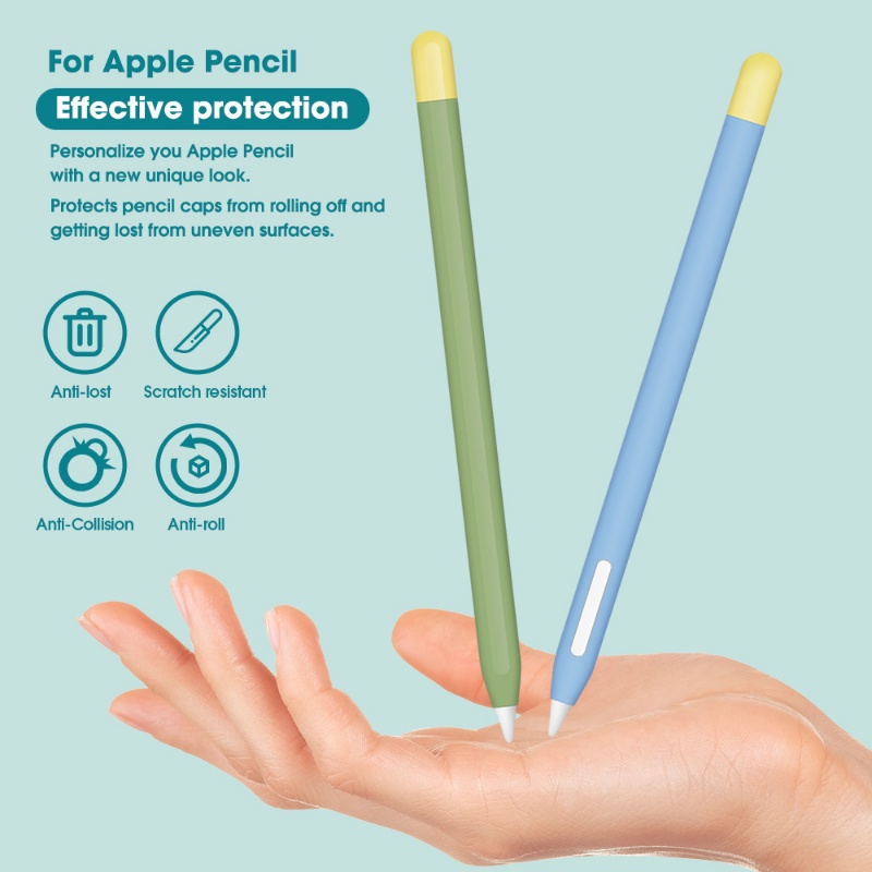 Soft Silicone Case Untuk AP Pensil 2pen Case/Ipad Stylus Non-slip Pelindung Shell Case Cover (Tanpa Pulpen)