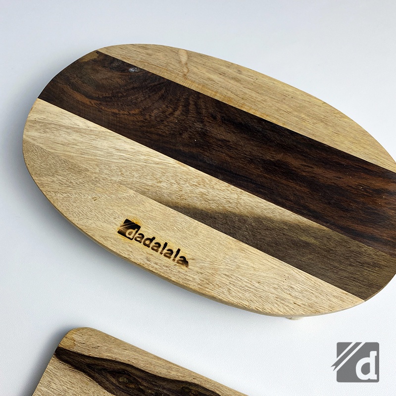 DADALALA Talenan Kayu (Cutting Board) Model Kaki Bahan Kayu Sonokeling - 3 Varian