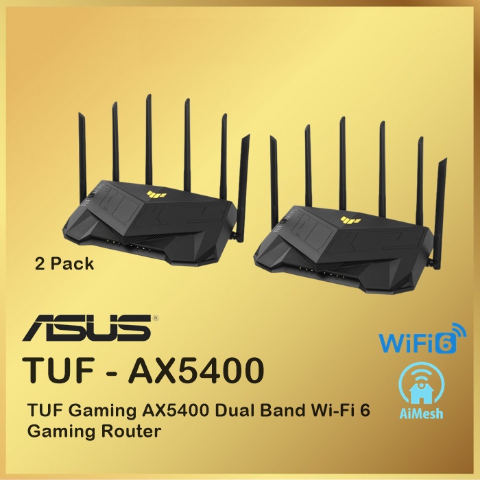 ASUS TUF-AX5400 2Pack Dual Band WiFi 6 Gaming Router Wireless AX 5400