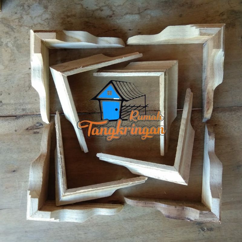 Kaki sangkar kosan bahan kayu jati halus 4pcs (1set)