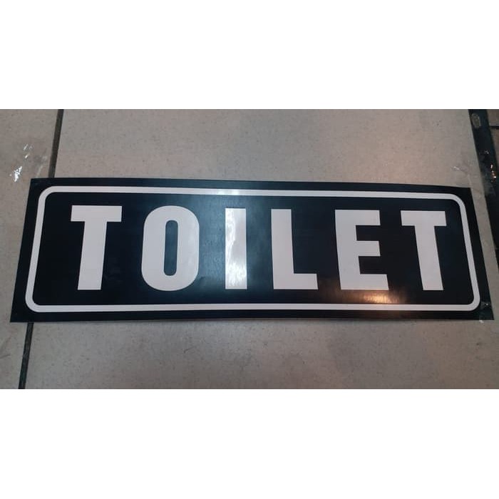 

SIGN STICKER TOILET HITAM UK 30X10CM