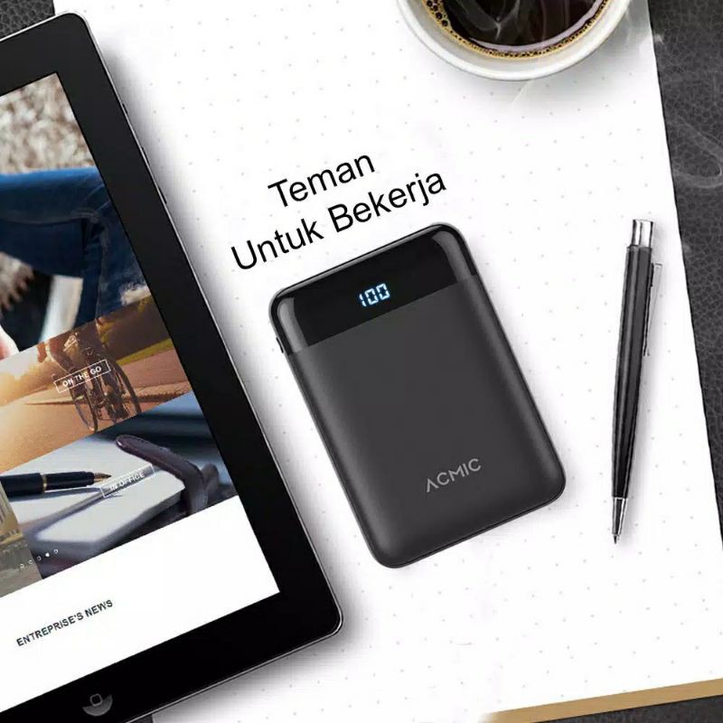 ACMIC D10 Mini Powerbank With Digital Display 2A Fast Charge 10.000mAh