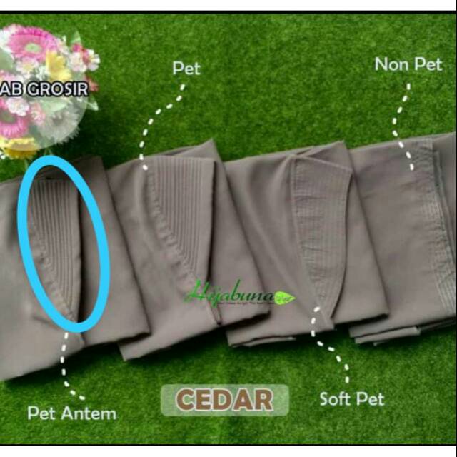 Jilbab khimar antem Hijabuna SEPAHA 100/120