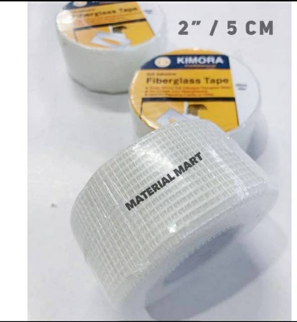 Kain Kassa Gipsum 2&quot; | Fiba Tape 50mm | Kain Kasa Gypsum | Fiber Glass | Material Mart