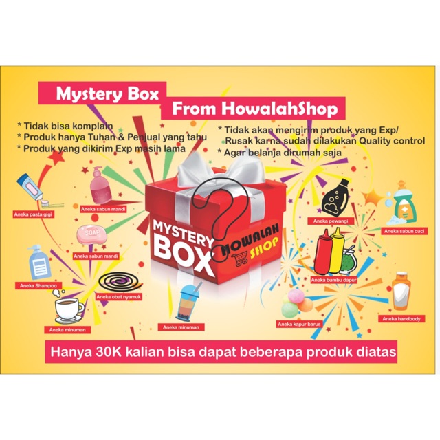 Promo!!! Mystery Box Termurah