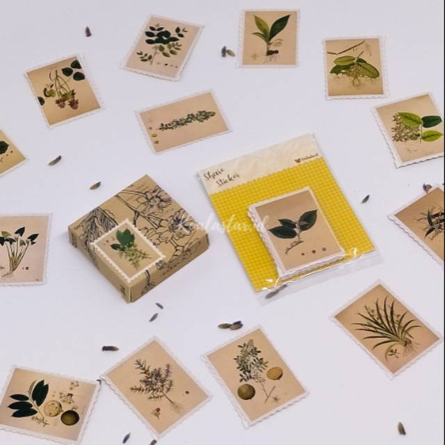 

Decorative Sticker PLANT STAMP untuk Scrapbook Lettering Diary dan Journal