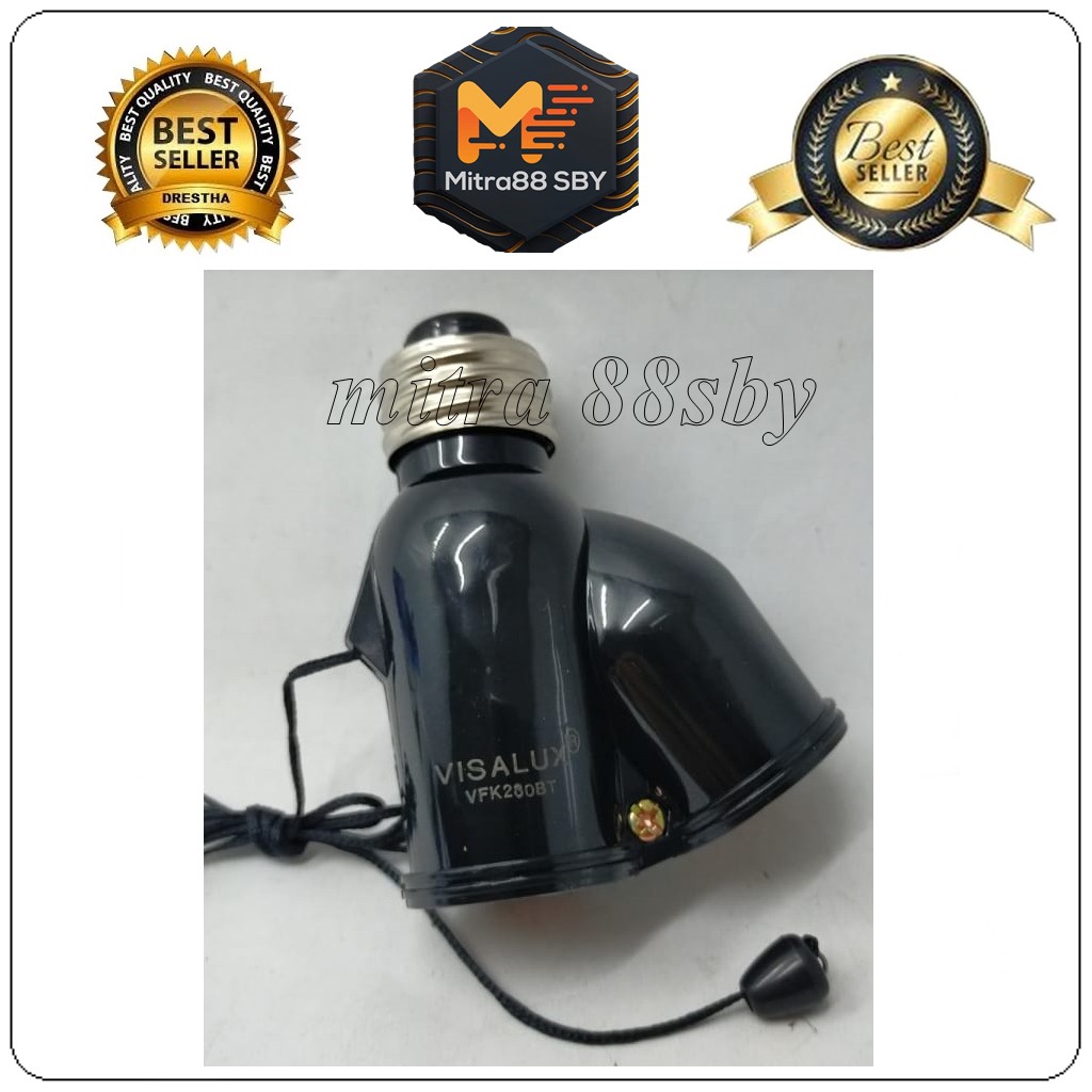 Mitra88sby fitting lampu tarik drat e27 v280  Visalux